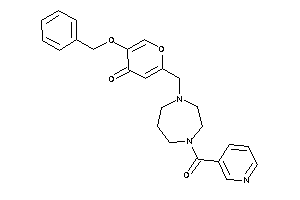 5-benzoxy-2-[(4-nicotinoyl-1,4-diazepan-1-yl)methyl]pyran-4-one