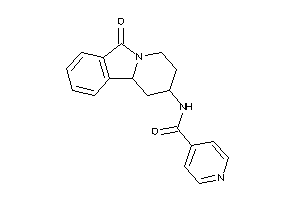 Image of N-(6-keto-2,3,4,10b-tetrahydro-1H-pyrido[2,1-a]isoindol-2-yl)isonicotinamide