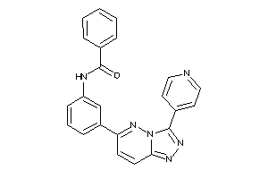 N-[3-[3-(4-pyridyl)-[1,2,4]triazolo[3,4-f]pyridazin-6-yl]phenyl]benzamide