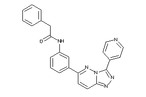 2-phenyl-N-[3-[3-(4-pyridyl)-[1,2,4]triazolo[3,4-f]pyridazin-6-yl]phenyl]acetamide