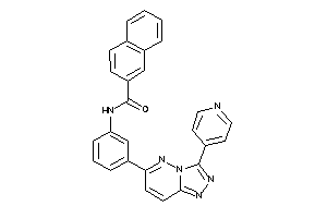 N-[3-[3-(4-pyridyl)-[1,2,4]triazolo[3,4-f]pyridazin-6-yl]phenyl]-2-naphthamide