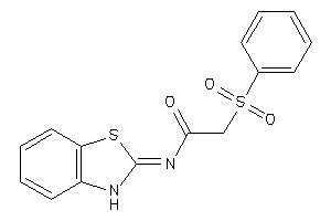 N-(3H-1,3-benzothiazol-2-ylidene)-2-besyl-acetamide