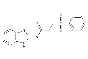 N-(3H-1,3-benzothiazol-2-ylidene)-3-besyl-propionamide