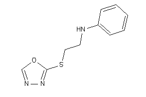 2-(1,3,4-oxadiazol-2-ylthio)ethyl-phenyl-amine