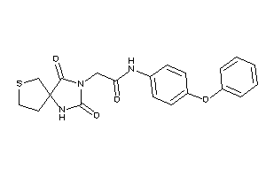 Image of 2-(2,4-diketo-7-thia-1,3-diazaspiro[4.4]nonan-3-yl)-N-(4-phenoxyphenyl)acetamide