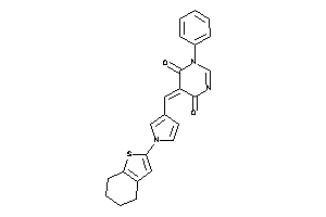 1-phenyl-5-[[1-(4,5,6,7-tetrahydrobenzothiophen-2-yl)pyrrol-3-yl]methylene]pyrimidine-4,6-quinone