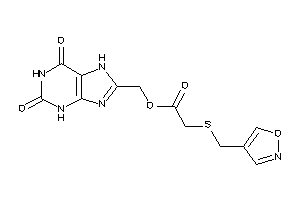 2-(isoxazol-4-ylmethylthio)acetic Acid (2,6-diketo-3,7-dihydropurin-8-yl)methyl Ester