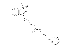 4-[(1,1-diketo-1,2-benzothiazol-3-yl)amino]butyric Acid 2-phenoxyethyl Ester