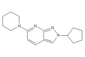 2-cyclopentyl-6-piperidino-pyrazolo[3,4-b]pyridine