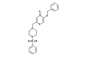 5-benzoxy-2-[(4-besylpiperazino)methyl]pyran-4-one