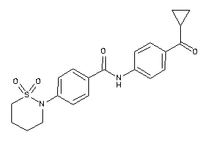 N-[4-(cyclopropanecarbonyl)phenyl]-4-(1,1-diketothiazinan-2-yl)benzamide