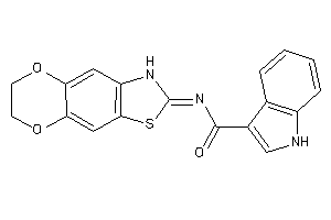 N-(6,7-dihydro-3H-[1,4]dioxino[2,3-f][1,3]benzothiazol-2-ylidene)-1H-indole-3-carboxamide