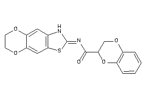 N-(6,7-dihydro-3H-[1,4]dioxino[2,3-f][1,3]benzothiazol-2-ylidene)-2,3-dihydro-1,4-benzodioxine-3-carboxamide