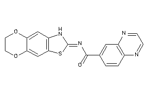 N-(6,7-dihydro-3H-[1,4]dioxino[2,3-f][1,3]benzothiazol-2-ylidene)quinoxaline-6-carboxamide
