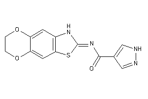 N-(6,7-dihydro-3H-[1,4]dioxino[2,3-f][1,3]benzothiazol-2-ylidene)-1H-pyrazole-4-carboxamide