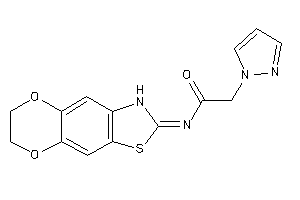 N-(6,7-dihydro-3H-[1,4]dioxino[2,3-f][1,3]benzothiazol-2-ylidene)-2-pyrazol-1-yl-acetamide