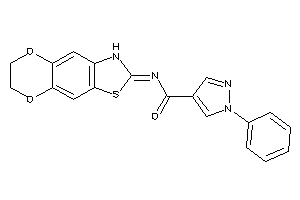 N-(6,7-dihydro-3H-[1,4]dioxino[2,3-f][1,3]benzothiazol-2-ylidene)-1-phenyl-pyrazole-4-carboxamide