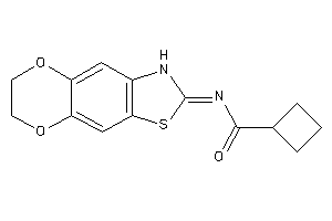 N-(6,7-dihydro-3H-[1,4]dioxino[2,3-f][1,3]benzothiazol-2-ylidene)cyclobutanecarboxamide