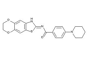 N-(6,7-dihydro-3H-[1,4]dioxino[2,3-f][1,3]benzothiazol-2-ylidene)-4-piperidino-benzamide