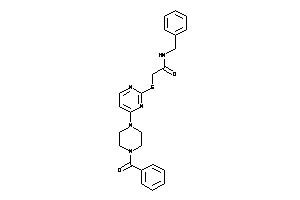 2-[[4-(4-benzoylpiperazino)pyrimidin-2-yl]thio]-N-benzyl-acetamide