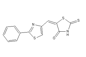 5-[(2-phenylthiazol-4-yl)methylene]-2-thioxo-thiazolidin-4-one