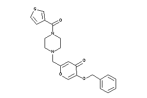 5-benzoxy-2-[[4-(3-thenoyl)piperazino]methyl]pyran-4-one