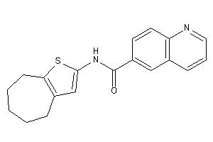 N-(5,6,7,8-tetrahydro-4H-cyclohepta[b]thiophen-2-yl)quinoline-6-carboxamide