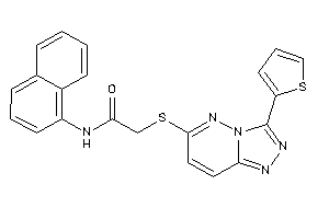 N-(1-naphthyl)-2-[[3-(2-thienyl)-[1,2,4]triazolo[3,4-f]pyridazin-6-yl]thio]acetamide