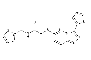 N-(2-furfuryl)-2-[[3-(2-thienyl)-[1,2,4]triazolo[3,4-f]pyridazin-6-yl]thio]acetamide