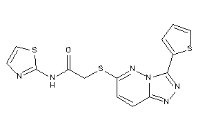 N-thiazol-2-yl-2-[[3-(2-thienyl)-[1,2,4]triazolo[3,4-f]pyridazin-6-yl]thio]acetamide