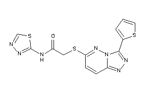 N-(1,3,4-thiadiazol-2-yl)-2-[[3-(2-thienyl)-[1,2,4]triazolo[3,4-f]pyridazin-6-yl]thio]acetamide