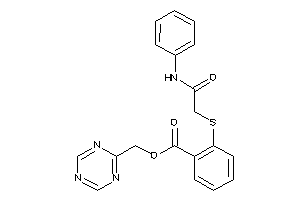 2-[(2-anilino-2-keto-ethyl)thio]benzoic Acid S-triazin-2-ylmethyl Ester