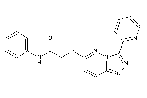 N-phenyl-2-[[3-(2-pyridyl)-[1,2,4]triazolo[3,4-f]pyridazin-6-yl]thio]acetamide