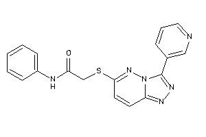 N-phenyl-2-[[3-(3-pyridyl)-[1,2,4]triazolo[3,4-f]pyridazin-6-yl]thio]acetamide