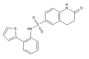 Image of 2-keto-N-[2-(2-thienyl)phenyl]-3,4-dihydro-1H-quinoline-6-sulfonamide