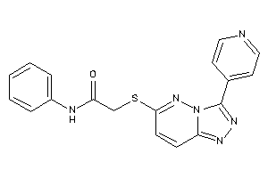 N-phenyl-2-[[3-(4-pyridyl)-[1,2,4]triazolo[3,4-f]pyridazin-6-yl]thio]acetamide