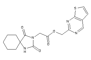 2-(2,4-diketo-1,3-diazaspiro[4.5]decan-3-yl)acetic Acid Thieno[2,3-d]pyrimidin-2-ylmethyl Ester