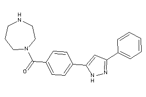 1,4-diazepan-1-yl-[4-(3-phenyl-1H-pyrazol-5-yl)phenyl]methanone