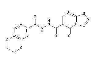 N'-(2,3-dihydro-1,4-benzodioxine-6-carbonyl)-5-keto-thiazolo[3,2-a]pyrimidine-6-carbohydrazide