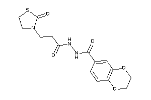 N'-[3-(2-ketothiazolidin-3-yl)propanoyl]-2,3-dihydro-1,4-benzodioxine-6-carbohydrazide