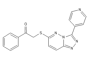 1-phenyl-2-[[3-(4-pyridyl)-[1,2,4]triazolo[3,4-f]pyridazin-6-yl]thio]ethanone