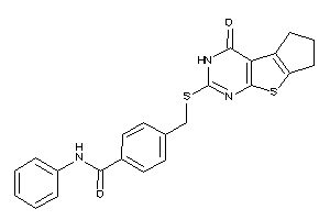 4-[[(ketoBLAHyl)thio]methyl]-N-phenyl-benzamide