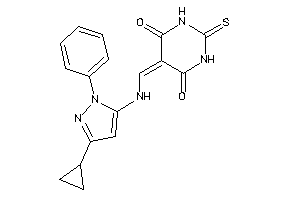 5-[[(5-cyclopropyl-2-phenyl-pyrazol-3-yl)amino]methylene]-2-thioxo-hexahydropyrimidine-4,6-quinone