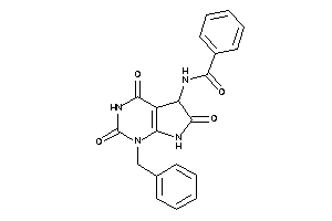 Image of N-(1-benzyl-2,4,6-triketo-5,7-dihydropyrrolo[2,3-d]pyrimidin-5-yl)benzamide