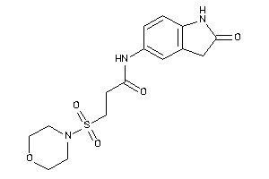 N-(2-ketoindolin-5-yl)-3-morpholinosulfonyl-propionamide